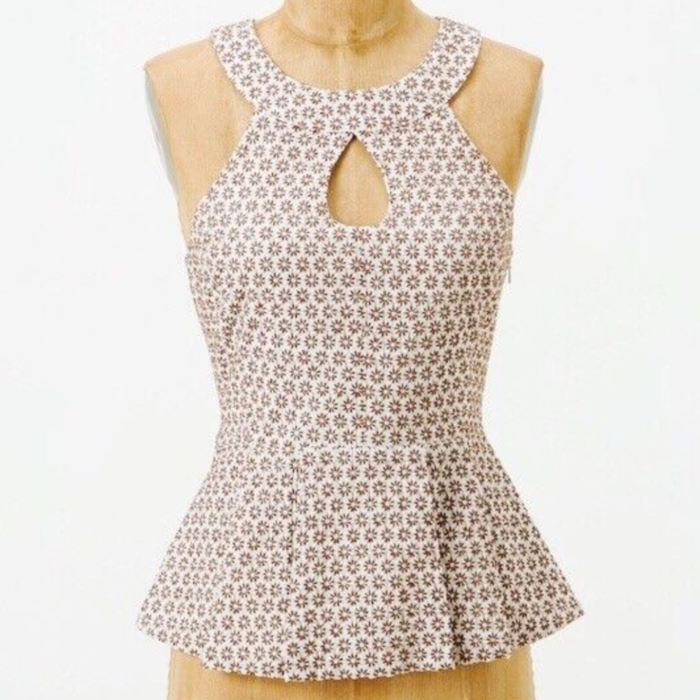 Vanessa Virginia Anthropologie Peplum Top